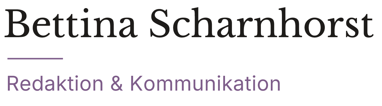 Bettina Scharnhorst – Redaktion & Kommunikation